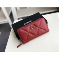 CHANEL 19 ZIPPED WALLET