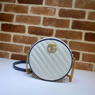 GUCCI GG Marmont Mini Round Shoulder Bag