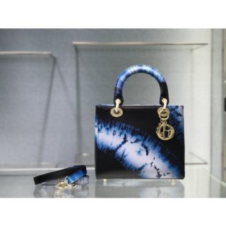 DIOR LADY D-LITE EMBROIDERED CANNAGE BAG