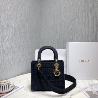 LADY D-LITE EMBROIDERED CANNAGE BAG
