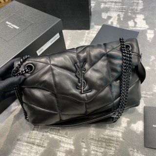YSL LOULOU PUFFER BAG IN QUILTED LAMBSKIN SMALL