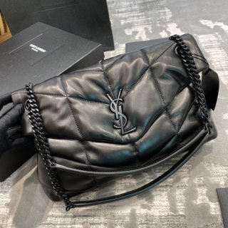 YSL LOULOU PUFFER BAG IN QUILTED LAMBSKIN MEDIUM
