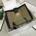 GUCCI Padlock GG Flora Small Shoulder Bag