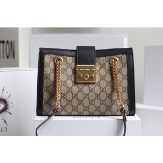 GUCCI Padlock GG Flora Small Shoulder Bag