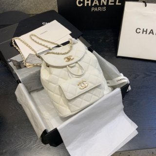 CHANEL BACKPACK IN LAMBSKIN WITH GOLD HARDWARE