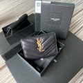 YSL MONOGRAM SMALL ENVELOPE WALLET IN