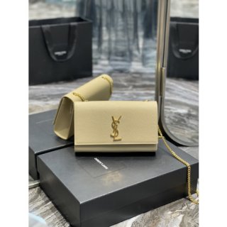 YSL Medium In Grain De Pouder Embossed Leather